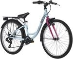 DACAPO Kinderfahrrad 24" Cindy 7 G&auml;nge RH 32 cm - Ab 8 Jahre (Blau)