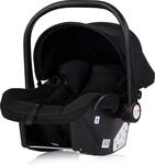 Chipolino Babyschale Vista i-Size (40-87cm) Gruppe 0+, Sonnendach, 3D-Kissen schwarz