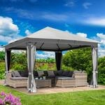 BRAST&reg; Pavillon Aluminium Infinity 3x4m oder 4x4m | viele Modelle & Farben | inkl.