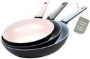 Genius Cerafit Trend Pastell Edition Pfannen Set 3 tlg., Pfanne 20 cm, 24 cm,...