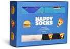 Happy Socks 4-Pack Everyday Food Gift Set Baumwolle Socken Unisex Blau 36-40
