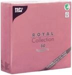 Papstar "ROYAL Collection" 1/4-Falz 40 cm x 40 cm rosa, #81449, 1 X 50er Pack