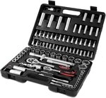 MONZANA&reg; Steckschl&uuml;sselsatz 94 tlg. CV-Stahl 1/4' + 1/2' Transportkoffer Nusskasten