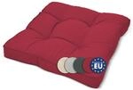 Beautissu Lounge Kissen Outdoor 50x50 cm Rot &ndash; Bequemes Sitzkissen...