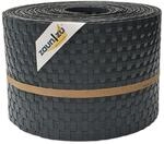 zaun|zu&reg; Rattan 10x Einzelstreifen 2,55 Meter x 19cm | Sichtschutzstreifen PE f&uuml;r