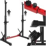 tectake&reg; Squat Rack Hantelst&auml;nder, verstellbare Gewichte Hantel Ablage,