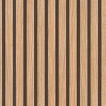 Tapete 278408 - Braune Papiertapete mit Holz-Optik, 3D -Paneele im modernen...