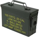 HMF 70010 Munitionskiste, US Ammo Box, Metallkiste, 27,5 x 17,5 x 9,5 cm, gr&uuml;n