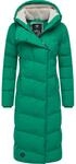 Ragwear Damen atmungsaktiver Wintermantel warmer wasserdichter Steppmantel lang mit