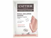 Cattier Heilerde Maske für empfindliche Haut, rosa Heilerde, Naturkosmetik, 4...