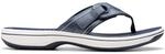 Clarks Brinkley Reyna Synthetik-Sandalen, Marineblau, blau, 41 EU