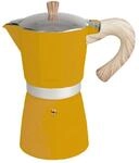 Gnali & Zani Venezia Espressokocher | Gelb | F&uuml;r 6 Tassen | Alle Herdarten inklusive