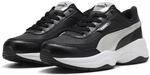 PUMA Damen Cilia Mode Metallic Whisper Sneakers 37, Black Silver White Metallic