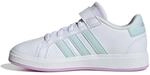 adidas Unisex Kinder Grand Court Court Elastic Lace and Top Strap Shoes, FTWR