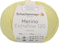 Schachenmayr Merino Extrafine 120, 9807552-01175, Farbe: Lemon, 50g, Handstrickgarne
