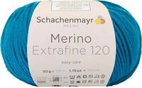 Schachenmayr Merino Extrafine 120 9807552-00169 petrol Handstrickgarn, Schurwolle, 10