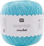 Rico Design Essentials Crochet, 100% Baumwolle, t&uuml;rkis