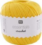 Rico Design Essentials Crochet, 100 Prozent Baumwolle, gelb