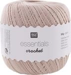 Rico Design Essentials Crochet, 100 Prozent Baumwolle, Puder