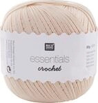 Rico Design Essentials Crochet, 100% Baumwolle, beige