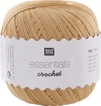 Rico Design Essentials Crochet Gold, 100% Baumwolle, 7,5 x 7,5 x 8 cm