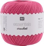 Rico Design Essentials Crochet, 100% Baumwolle, Fuchsia
