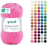 Gr&uuml;ndl Wolle Cotton Quick uni - d&uuml;nne Wolle zum H&auml;keln - Strickgarn - H&auml;kelgarn -
