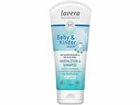 lavera Baby Sensitiv Waschlotion & Shampoo - für Babys mit Bio-Aloe Vera - Besonders
