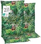 Beo&reg; Turin Hochlehner Gartenstuhl-Auflagen 2er Set | Waschbar | Made in EU 
