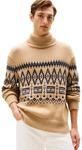Tommy Hilfiger Herren Fairisle Lambswool Rollneck Sweater Pullover, Zeitloses...