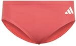 adidas Men's 3 Stripes Swim Trunks, semi Lucid red/White, 42