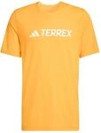 adidas Men's Terrex Multi Climacool Logo Tech T-Shirt, Pure Tangerine, L