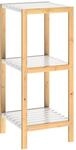 Casaria&reg; Badezimmer Regal Bambus Holz 3 Ablagen Belastbarkeit 30kg K&uuml;che Wohnzimmer