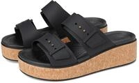 Crocs Herren Brooklyn Cork Buckle Sandalen, Black, 36/37 EU