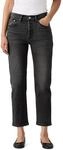Levi's Damen Jeanshose 501 Crop High Rise, Straight Fit, Schwarz (Delivery Distance),