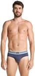 Jockey Cotton Stretch Brief - Unterhosen f&uuml;r M&auml;nner im 3er Pack, Unterw&auml;sche aus