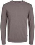 JACK & JONES Einfarbig Strickpullover | Regular Fit, Einfarbig, Langarm, Casual, Bei