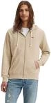 Levi's Herren Original Sweatjacke aus Baumwolle mit Kapuze, Beige (Fog), S