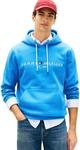 Tommy Hilfiger Herren Hoodie Logo mit Kapuze, Blau (Blue Orbit), XL
