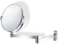 ZACK 40109 "LINEA" Kosmetikspiegel rund, Edelstahl matt, Glas, Plateado, 18cm