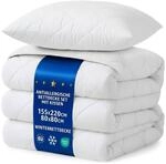 Bettdecken Set 155x220 mit Kissen 80x80 Winterbettdecke &ndash; Weiche warme