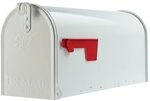 Original U.S. Mailbox - ELITE - Stahl - weiss - Gr. T1 Art E1100W00