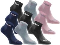 PUMA Quartersocken 18 Paar Pack Statement Edition Damen und Herren 