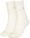 Tommy Hilfiger Damensocken mit Punkten Light Beige Melange - 35/38