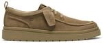 Clarks Polden Moc Mens Olive Canvas, 6
