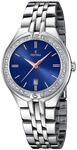 Festina Damenuhr Analog aus Edelstahl 316l Silberfarben | Quarzwerk,