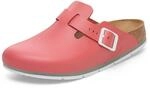 Birkenstock Damen Herren Boston Pro Hausschuhe Leder Pantoletten - Clogs -