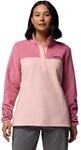 Columbia Benton Springs 1/2 Damen-Pullover mit Schnappverschluss, Rosa Sand/Rosette,