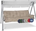 Beautissu Sitzkissen f&uuml;r Hollywoodschaukel 180x50x8cm Flair HS - Garten Auflage mit
