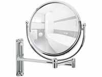 WENKO Kosmetikspiegel Deluxe, Spiegel mit 100%-Spiegelfläche und 5-fach
